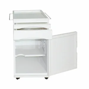 Κομοδίνο Νοσοκομειακό Μεταλλικό Λευκό