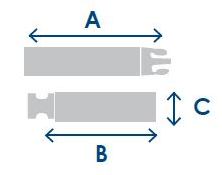 Ζώνη Ασφαλείας Αναπηρικού Αμαξιδίου Βιδωτή με Κλιπ 2 odigies 43