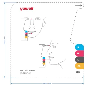 Στοματορινική Μάσκα Cpap YF02