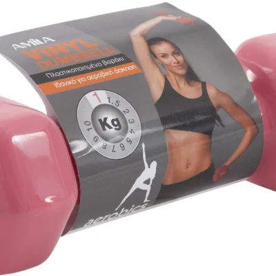 Βαράκι Vinyl Dumbbell Amila 1kg