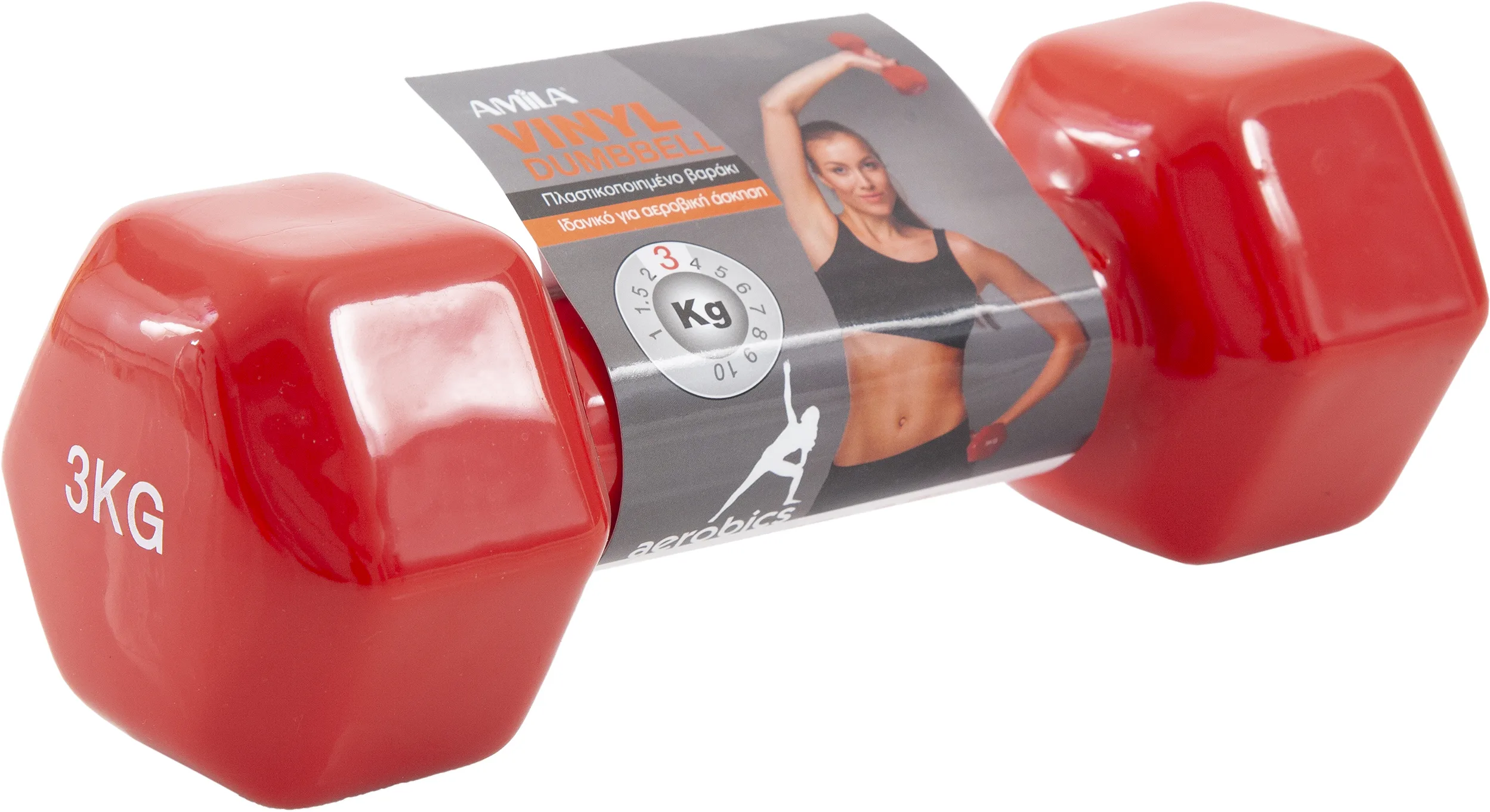 Βαράκι Vinyl Dumbbell Amila 3kg