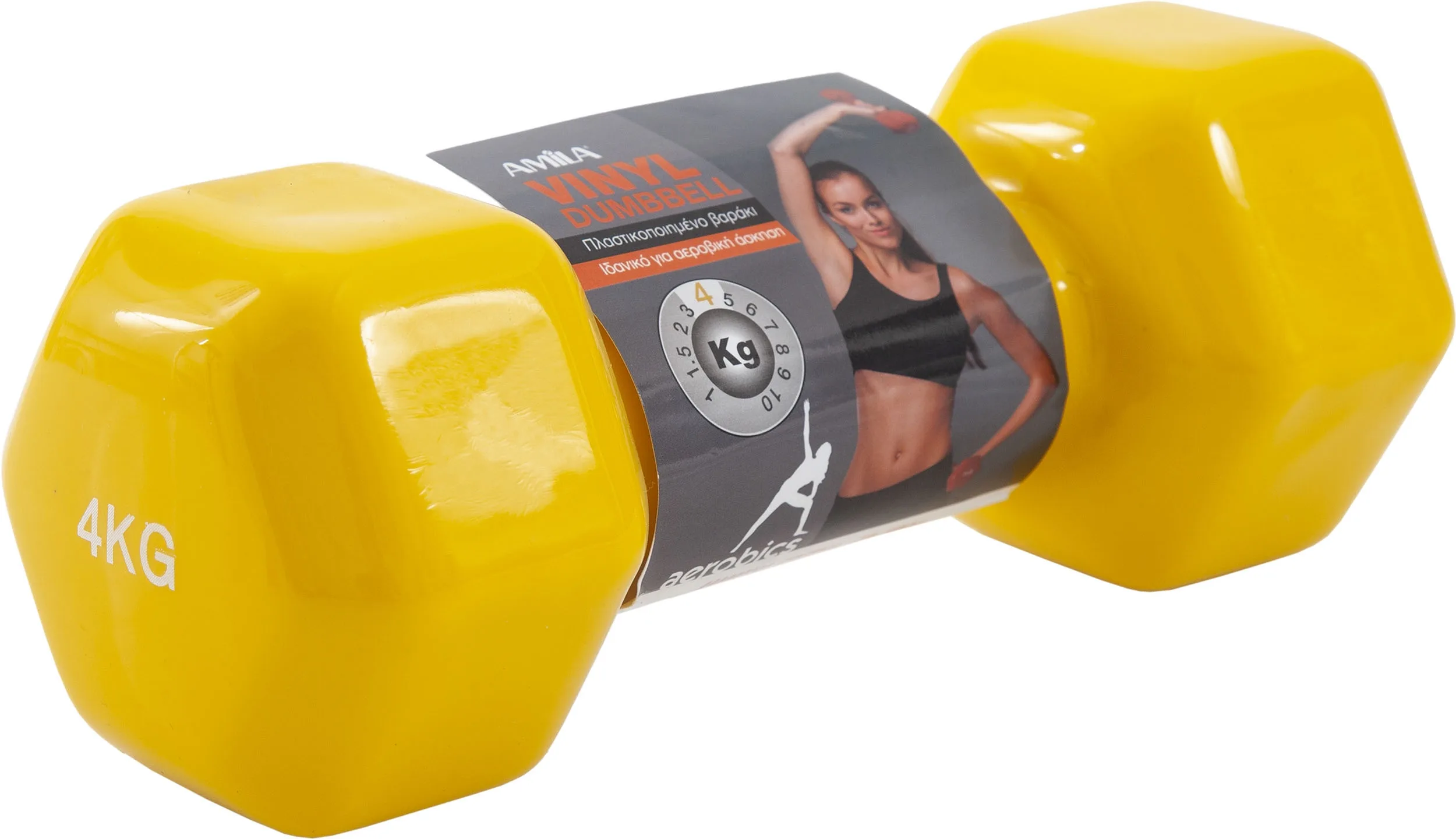 Βαράκι Vinyl Dumbbell Amila 4kg