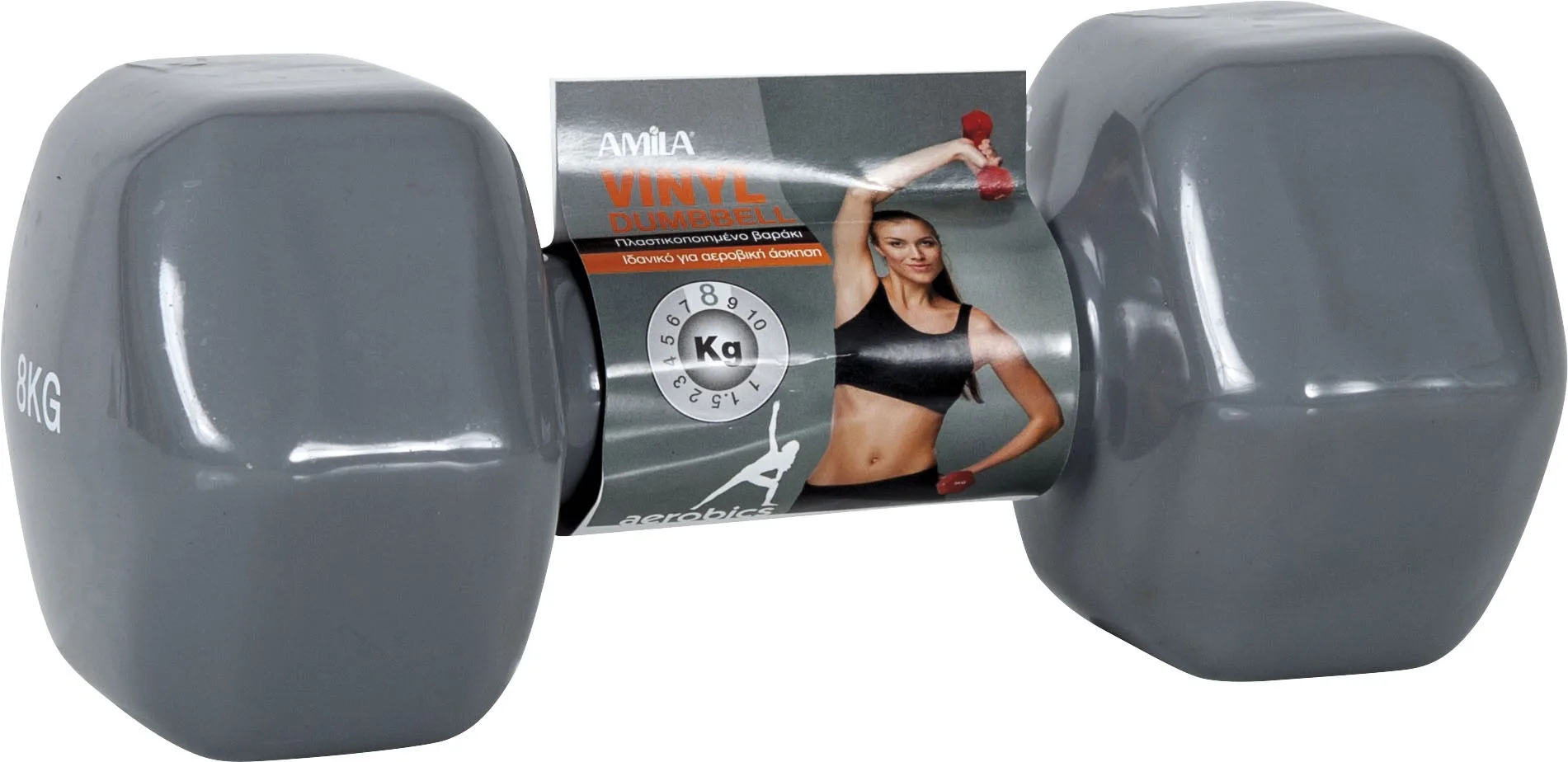 Βαράκι Vinyl Dumbbell Amila 8kg