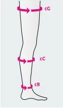 Καλσόν Διαβαθμισμένης Συμπίεσης Ημιδιαφανές Sheer & Soft 2 kaltses diabathmismenis simpiesis metrisis jpg