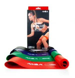 Λάστιχα Αντίστασης Σετ 4 τεμάχια Rubber Loop Band Λάστιχα Αντίστασης Σετ 4 τεμάχια Rubber Loop Band
