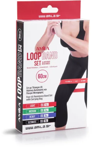 Λάστιχα Αντίστασης Σετ 4 τεμάχια Amila Small Loopband Λάστιχα Αντίστασης Σετ 4 τεμάχια Amila Small Loopband