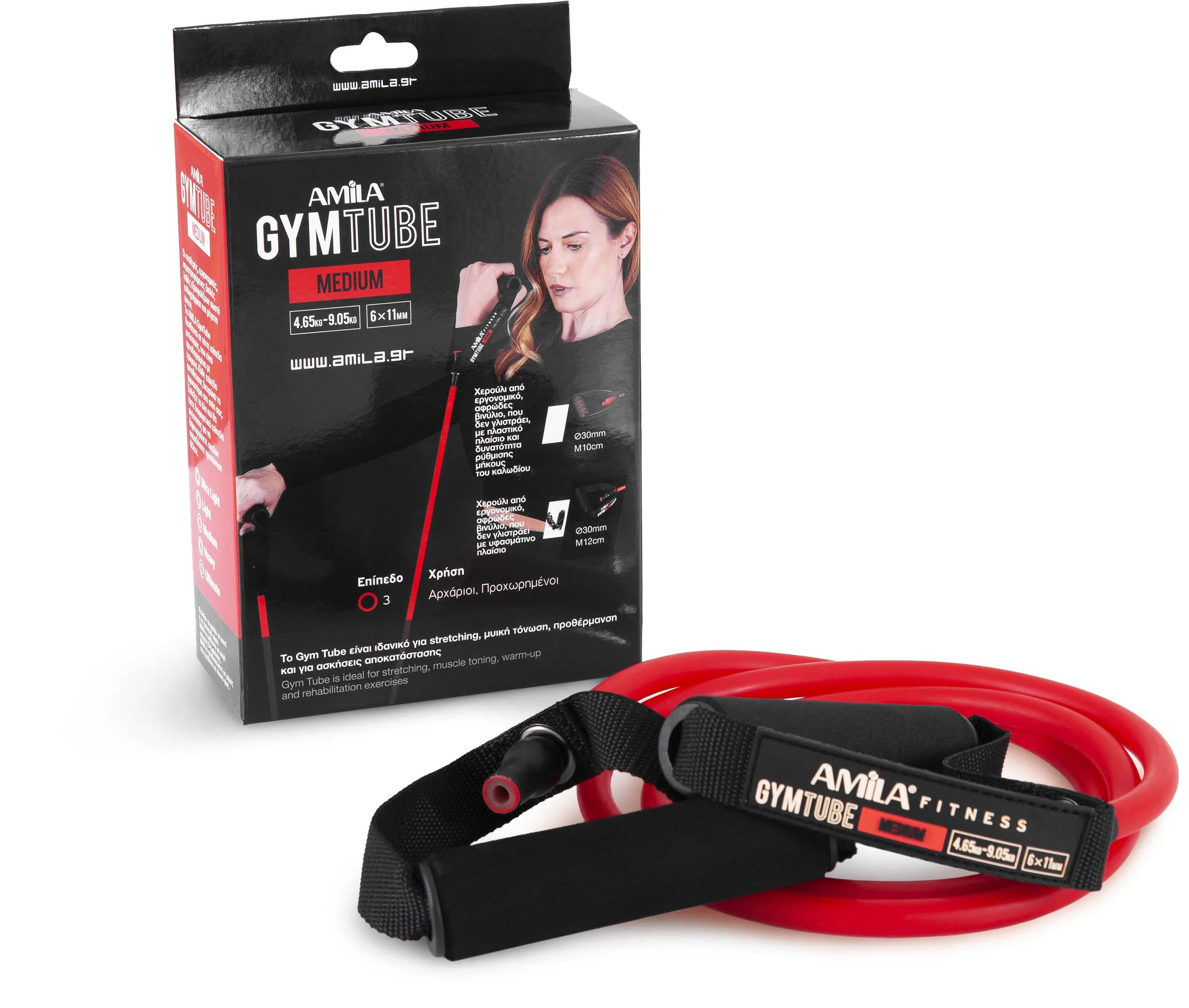 Λάστιχο Αντίστασης AMILA GymTube Medium