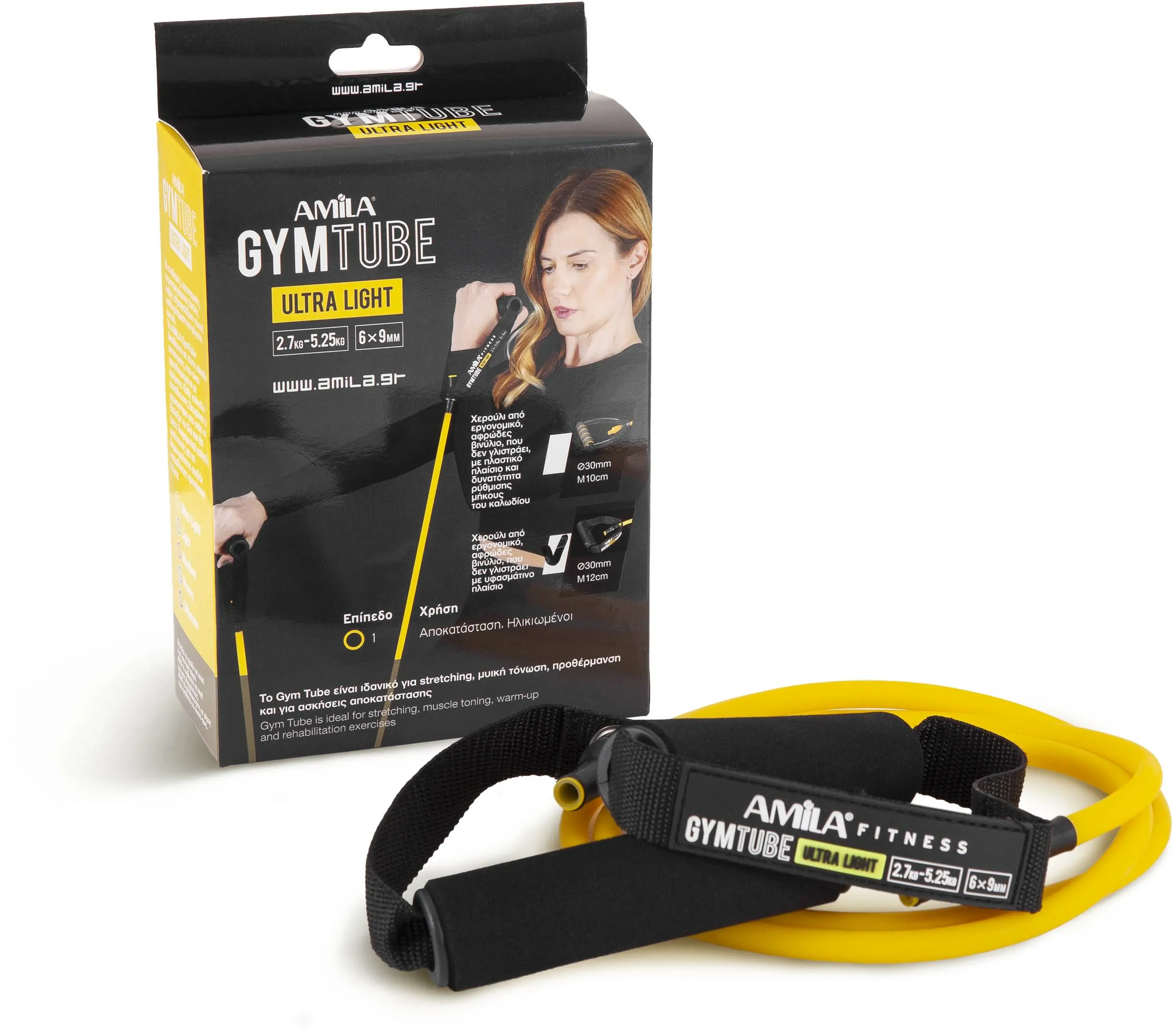 Λάστιχο Αντίστασης AMILA GymTube Ultra Light