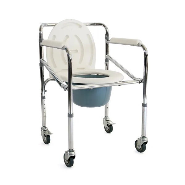 Καρέκλα με Δοχείο WC Τροχήλατη