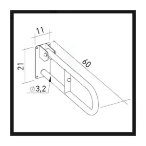Λαβή Τοίχου Πτυσσόμενη