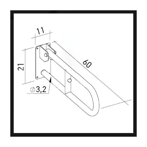 Λαβή Τοίχου Πτυσσόμενη