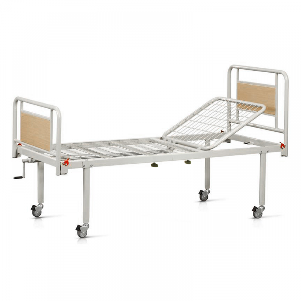 Νοσοκομειακό Κρεβάτι Μονόσπαστο με Ρόδες