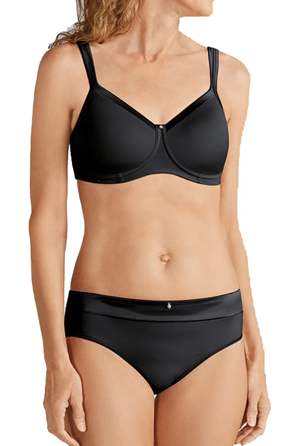 Στηθόδεσμος Μαστεκτομής "Lara Satin SB Μαύρο"