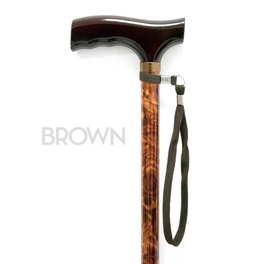 Μπαστούνι Ρυθμιζόμενου Ύψους "COLORED" BROWN