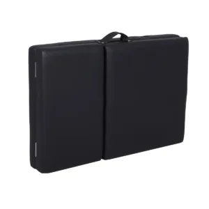 Πτυσσόμενο Κρεβάτι Μασάζ 3 Τμημάτων Αλουμινίου με Αξεσουάρ – Μαύρο (πλάτος 60cm)