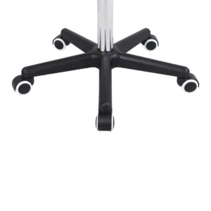 Τροχήλατο Σκαμπό Ρυθμιζόμενου Ύψους – Μαύρο