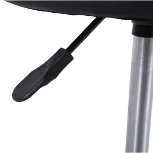 Τροχήλατο Σκαμπό Ρυθμιζόμενου Ύψους – Μαύρο