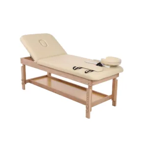 Ξύλινο Κρεβάτι Μασάζ– Μπεζ (πλάτος 70cm)