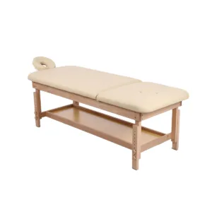 Ξύλινο Κρεβάτι Μασάζ– Μπεζ (πλάτος 70cm)