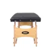 Ξύλινο Πτυσσόμενο Κρεβάτι Μασάζ 2 Τμημάτων Χωρίς Αξεσουάρ – Μαύρο (πλάτος 60cm)