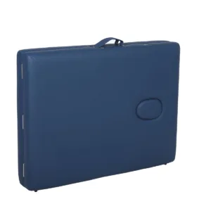 Ξύλινο Πτυσσόμενο Κρεβάτι Μασάζ 2 Τμημάτων με Αξεσουάρ – Μπλε (πλάτος 70cm)