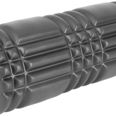 Foam Roller Plexus Φ14x33cm Μαύρο/Λάιμ